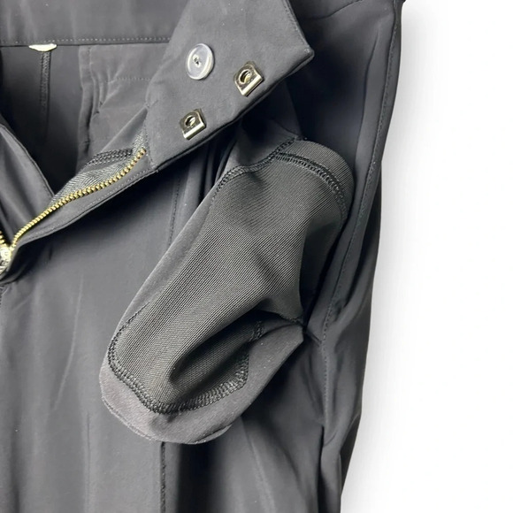 Lululemon Black Front Seam Bike Trousers with  Reflective Bottom Cuffs - Picture 5 of 10